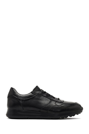 Derimod Men's Black Lace-Up Leather Sneaker, Winter Sports Shoes 25Wfd630218