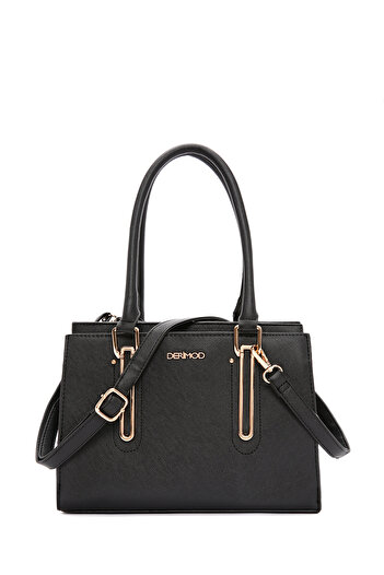 Derimod Women's Black Long Strap Classic Shoulder Bag 25Wbd263014