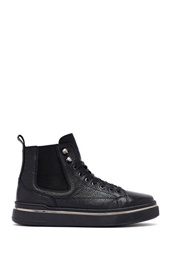 Derimod Men's Black Lace-Up Leather Sports Boots 25Wfd6548Ft
