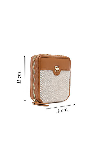 Derimod Women's Tan Patterned Wallet 000A2D551714