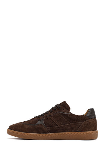Derimod Women's Brown Lace-Up Suede Leather Sneaker, Winter Sports Shoes 25Afd370810