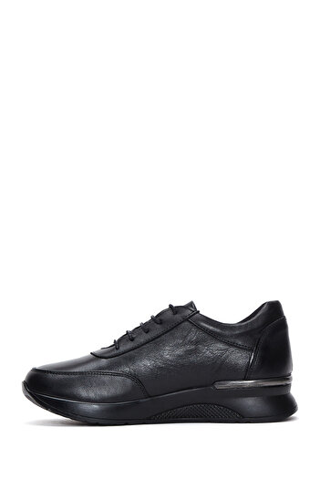Derimod Women's Black Lace-Up Leather Casual Shoes 25Afd412318