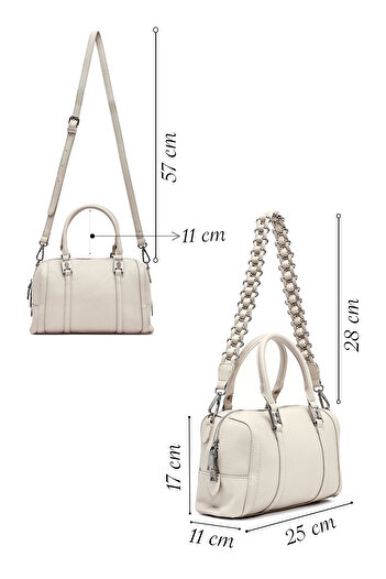 Derimod Women's Gray Long Strap Shoulder Bag 25Abd2439Ft