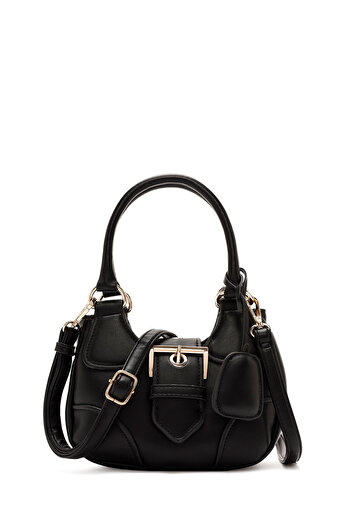 Derimod Women's Black Long Strap Mini Shoulder Bag 25Abd240018