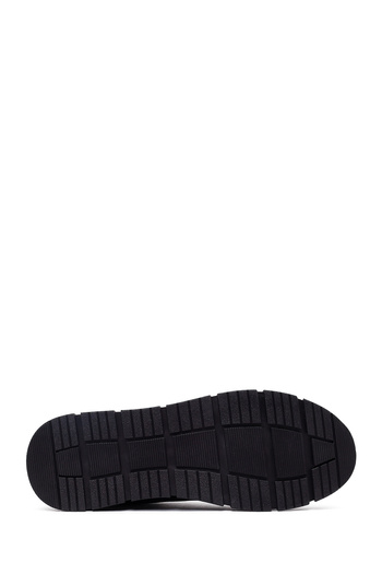 Derimod Kadın Siyah Bağcıklı Sneaker, Kışlık Spor Ayakkabı 25AFE250814