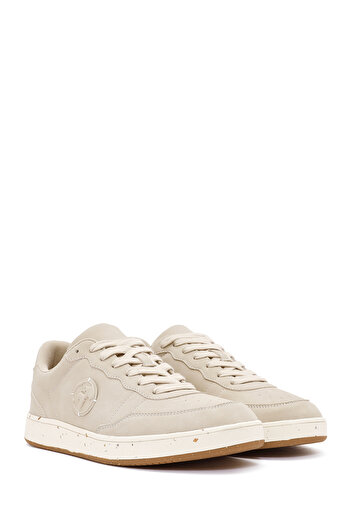 Derimod ACBC x Derimod Erkek Bej Bağcıklı Süet Sneaker 25SFD780410