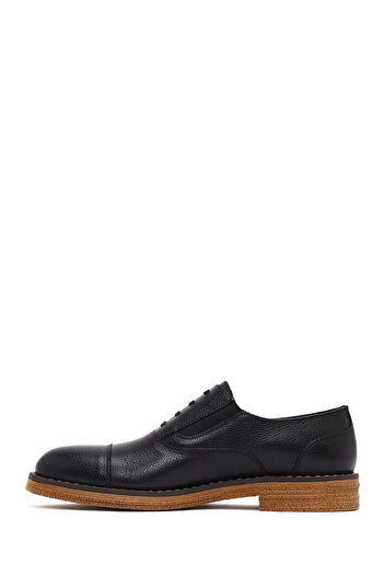 Derimod Men's Black Lace-Up Leather Casual Shoes 25Wfd6013Ft