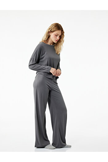 Koton Rahat Kesim Beli Lastikli Modal Pijama Altı