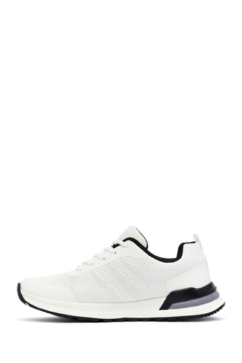Derimod Zero Men's White Lace-Up Fabric Sneaker 25Sfd69006F