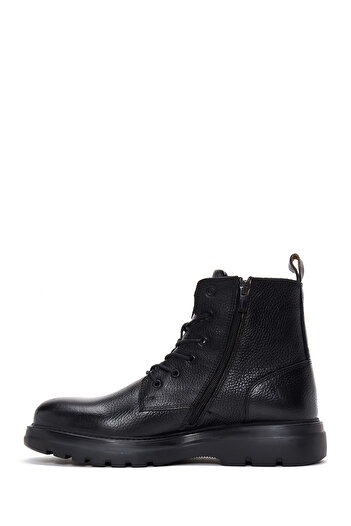 Derimod Men's Black Lace-Up Leather Casual Boots 25Wfd6306Ft