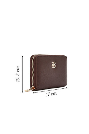 Derimod Women's Brown Printed Wallet 000A2D 562618