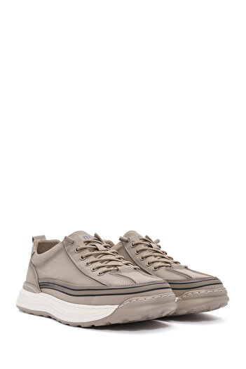 Derimod Erkek Bej Bağcıklı Kumaş Sneaker 25SFD69386F