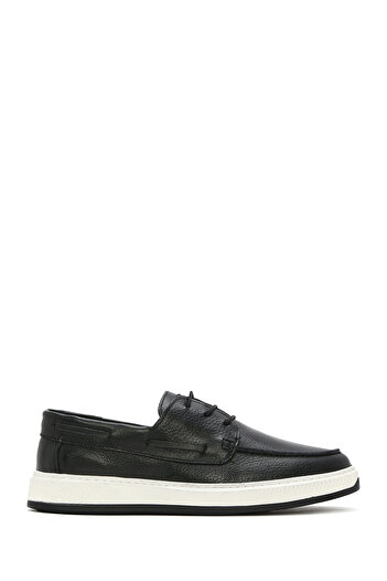 Derimod Men's Black Lace-Up Leather Casual Shoes 25Sfd 680118