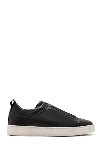 Derimod Ανδρικό μαύρο ελαστικό δερμάτινο sneaker 25SFD631618