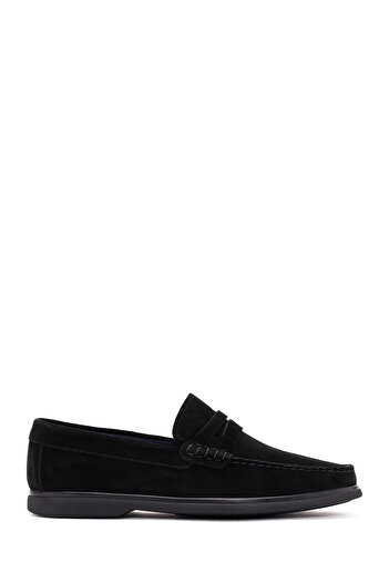 Derimod Fly Men's Black Suede Genuine Leather Shoes, Casual Shoes, Daily Shoes 25Sfd632410