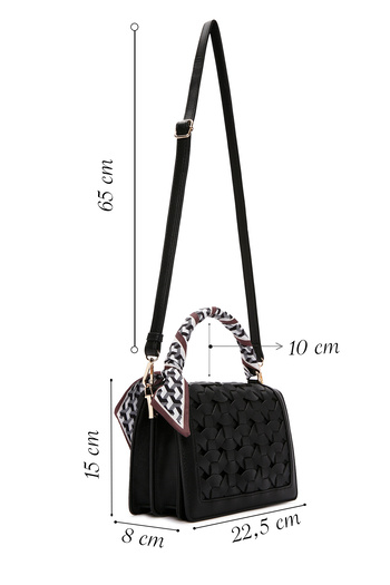 Derimod Women's Black Long Strap Mini Crossbody Bag 25Sbd 281329