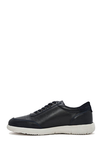 Derimod Erkek Lacivert Bağcıklı Deri Casual Sneaker 25SFD680518