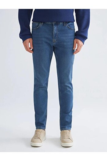 LC Waikiki Ανδρικό τζιν παντελόνι Indigo 750 Slim Fit (W5)