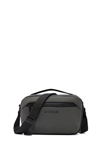 Derimod Ανδρική τσάντα χιαστί από πράσινο ύφασμα D-Pack 24WBD30066F