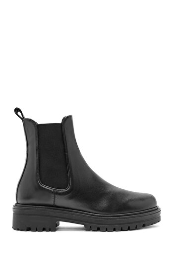 Derimod Women's Black Leather Chelsea Boots 24Wfd 110718