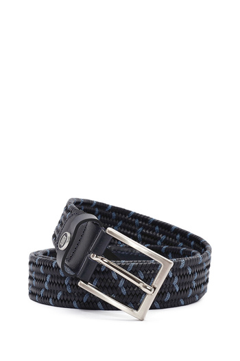 Derimod Men's Navy Blue Braided Leather Belt 000A2D 1400029