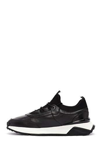 Derimod Men's Black Lace-Up Leather Casual Sneaker 24Wfd 722718