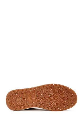 Derimod ACBC x Derimod Kadın Bronz Bağcıklı Metalik Sneaker 24WFD435232
