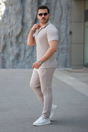 modamtn Men's Ottoman Fabric Trousers Shirt Set