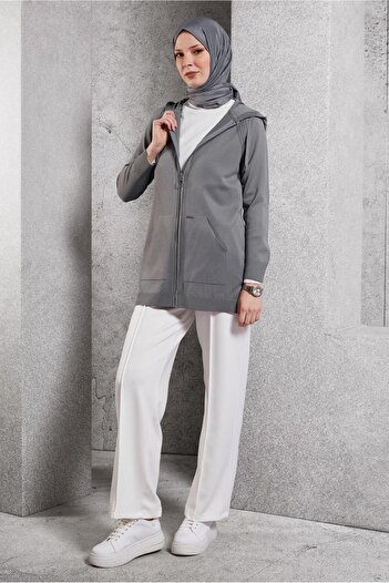 Alvina KAPÜŞONLU TRİKO HIRKA 45012