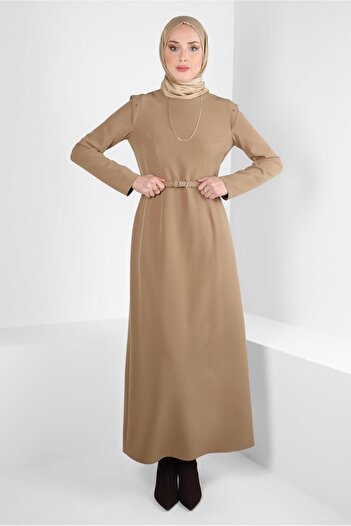 Alvina EYE DETAILED BELT DRESS 44298