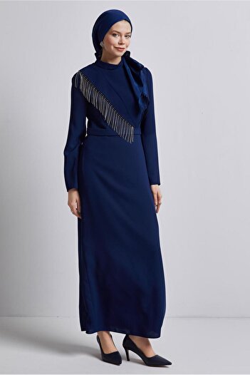 Alvina Stone Detailed Dress 45356