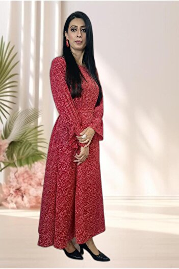 Hayati Collections 1 Piece – Georgette Red Maxi