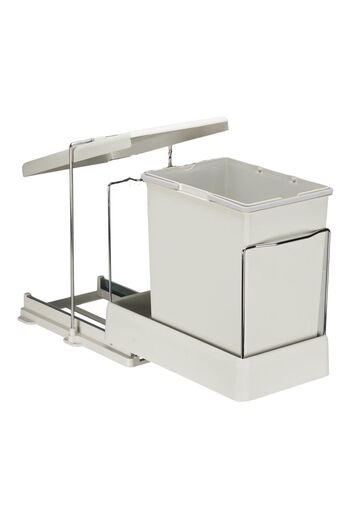 KOÇSAN Telescopic Rail In-Cabinet Trash Can Mounted on Sliding Lid 25 Lt