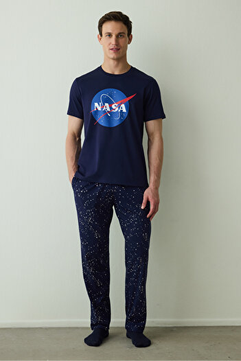 Penti Ανδρικό σετ πιτζάμες με σχέδιο Space