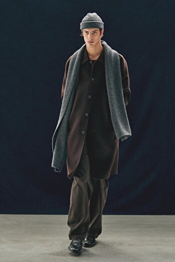 Massimo Dutti Fitilli %100 kaşmir atkı