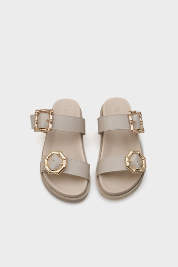 Capone Outfitters Marti Double Buckle Women's Comfort Slippers