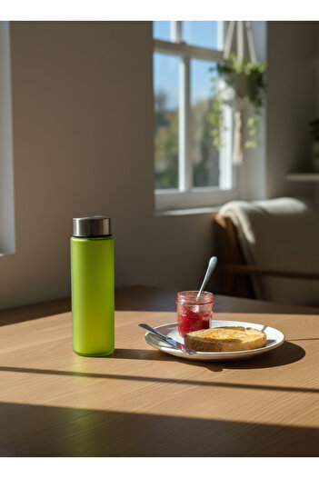 Blissra 550 ml Matte Glass Water Bottle – Colored Translucent Glass Flask