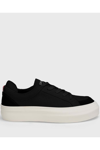 Lufian 111230259 Allan Sneaker Чоловічі шкіряні кросівки ЧОРНІ