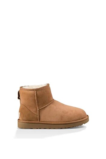 UGG Γυναικείες μπότες σουέντ + δερμάτινες καφέ 1016222