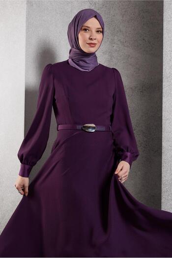 Alvina Crepe Belt Detail Dress - 45137