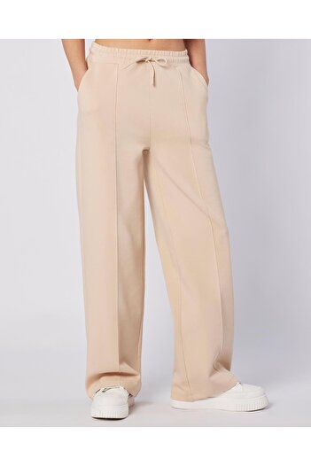 Kappa Edna Pant Kadın Bej Regular Fit Eşofman Altı