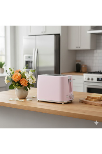 COLİN Electric Toaster Marble Pink 930W
