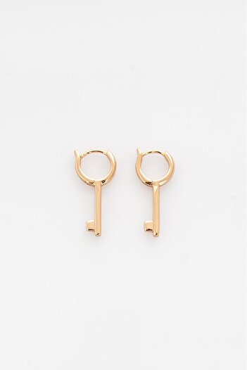 UKHWD SUPPLY Ka5011Al Model Steel Key Earrings