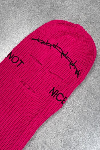 UKHWD SUPPLY Not Nice Winter Fuchsia Snow Mask