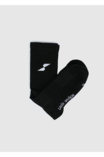 Eclipse Sport Black Es003 Long Black Socks