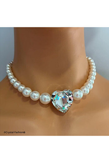 Crystal-Fashion® Colier Perle Inima Patricia