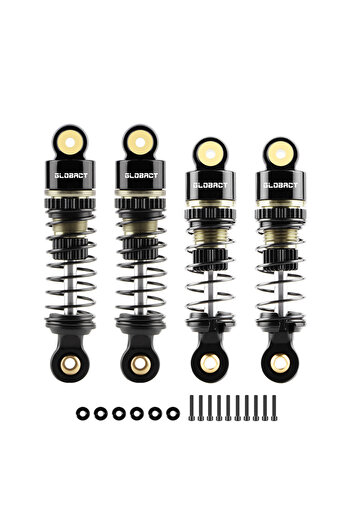 Choice Black Brown GLOBACT Aluminum F&R Oil Shock Absorber RC Damper for LOSI Micro-B Micro-T 1/24 1/28 RC