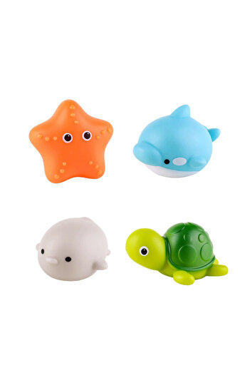 Choice 4PCS A 9pcs Floating Light Up Animal Bath Toy Safe PVC Material For Children 3-5 Years Old Perfect F
