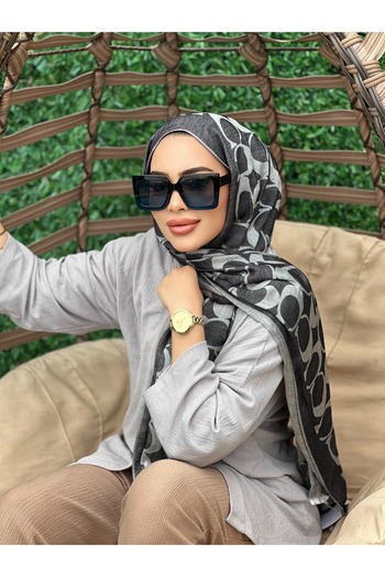 sem oyuncak Luxury Shawl C Pattern Cotton Solf Wool Silk Shawl 4 Seasons Double-Sided Gold Series 70 X 200 cm