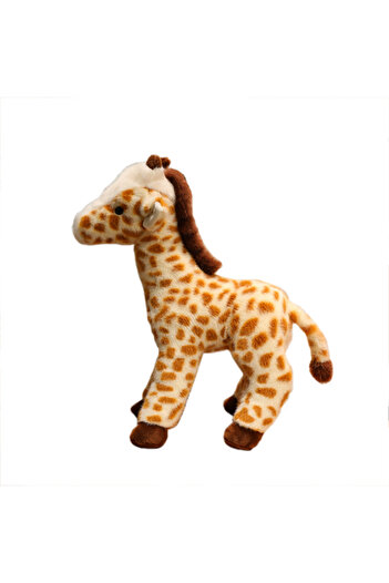 Choice 25cm WHITE 25/35cm Simulation Giraffe Plush Lifelike Stuffed Doll Home Ornament Zoo Souvenir Birthda